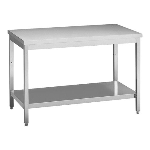Table inox 2000x700x850mmh avec soustablette